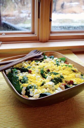 Spinach Salad With Mimosa Dressing Recipe